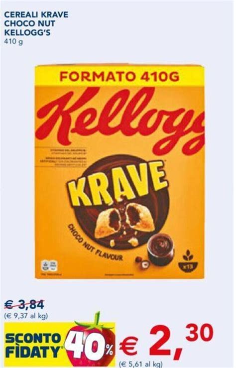 Offerta Kellogg S Cereali Krave Choco Nut 410 G Nel Volantino Di Esselunga