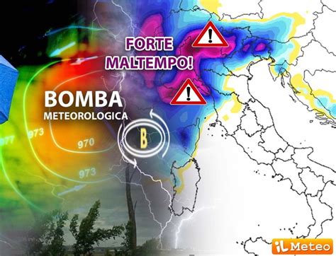 Avviso Meteo Venerdì 20 sarà Bomba Meteorologica sul Nord Italia