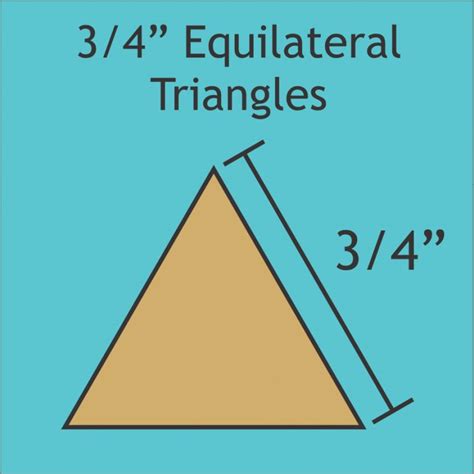 Equilateral Triangle English Paper Pieces Two Thimbles