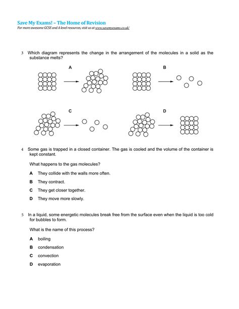 Solution 12 Kinetic Model Of Matter Energy Thermal Physics Cie O Level