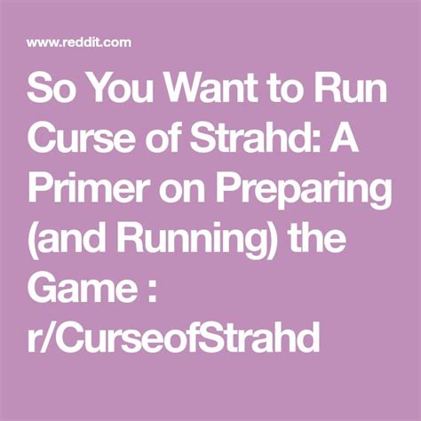 So You Want To Run Curse Of Strahd A Primer On Preparing And Running