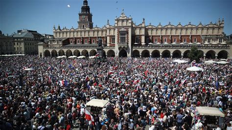 Huge Crowds Protest Polands Governing Conservative Party The New