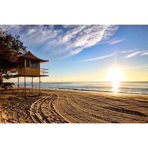 Highland Dunes Beach At Sunrise Wrapped Canvas Photograph Wayfair