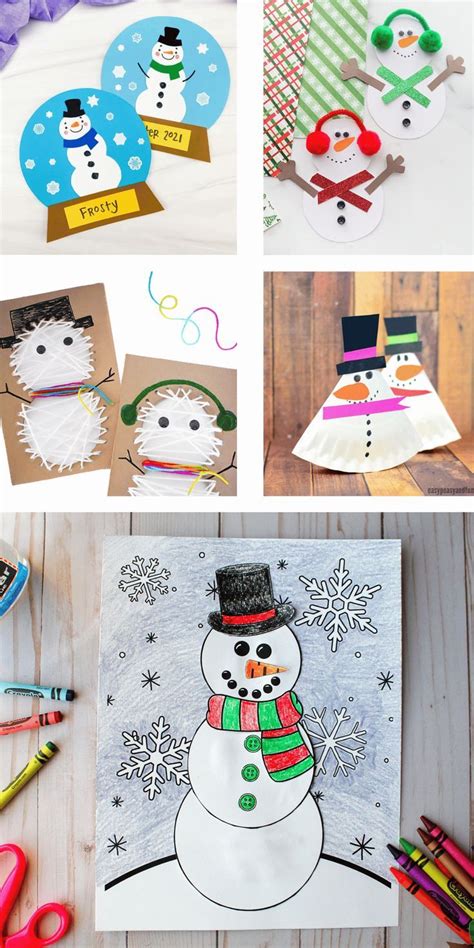 21 Super Cute Snowman Crafts For Kids Of All Ages Artofit