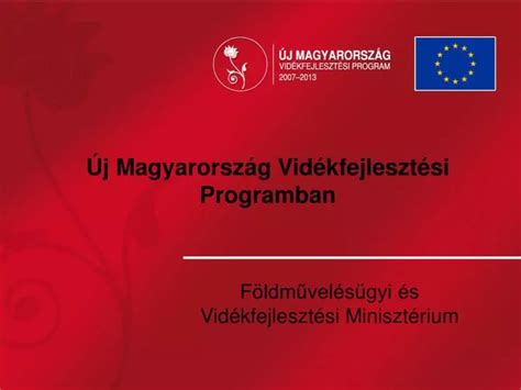 PPT Új Magyarország Vidékfejlesztési Programban PowerPoint