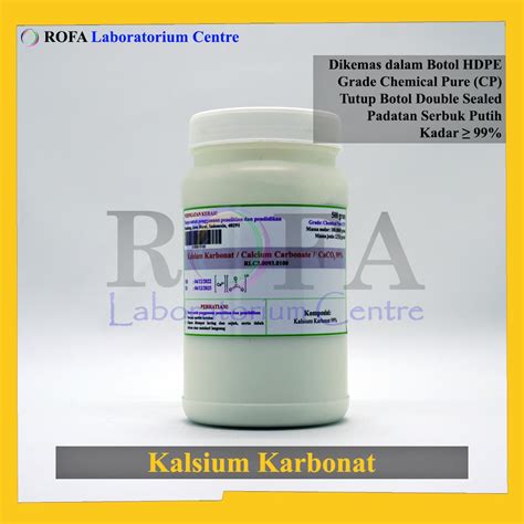 Jual Kalsium Karbonat Calcium Carbonate Caco Cp Gram Shopee