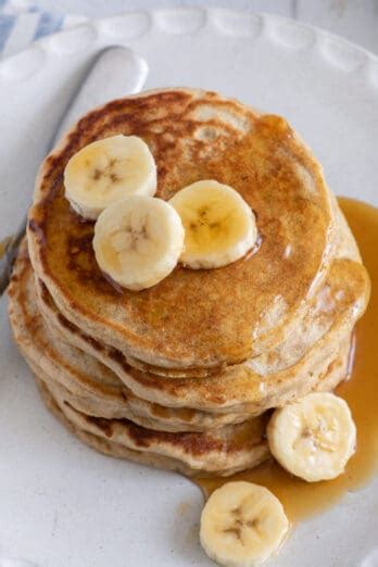 Best Banana Pancakes Fluffy Homemade And Delicious Feel Good Foodie