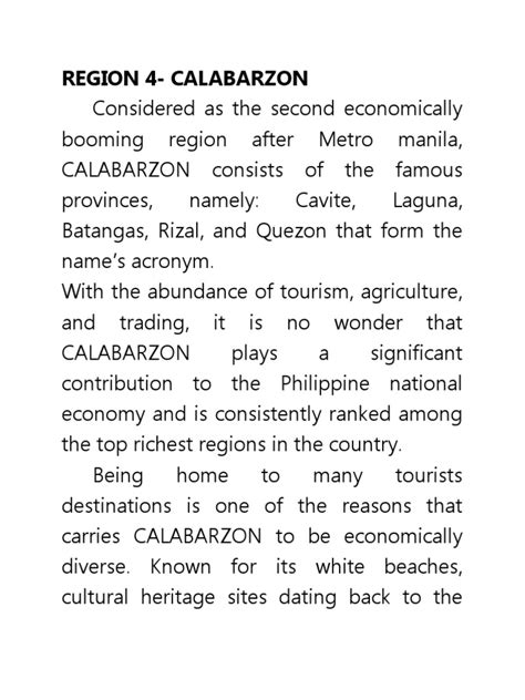 Philippine CALABARZON | PDF