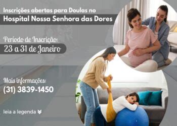 Hospital Nossa Senhora das Dores abre inscrições para Doulas Itabira