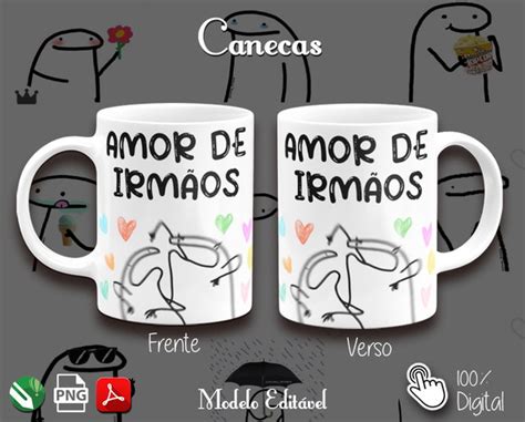 Arte Digital Canecas Flork Bento Amor De Irmaos Cn5166 Elo7