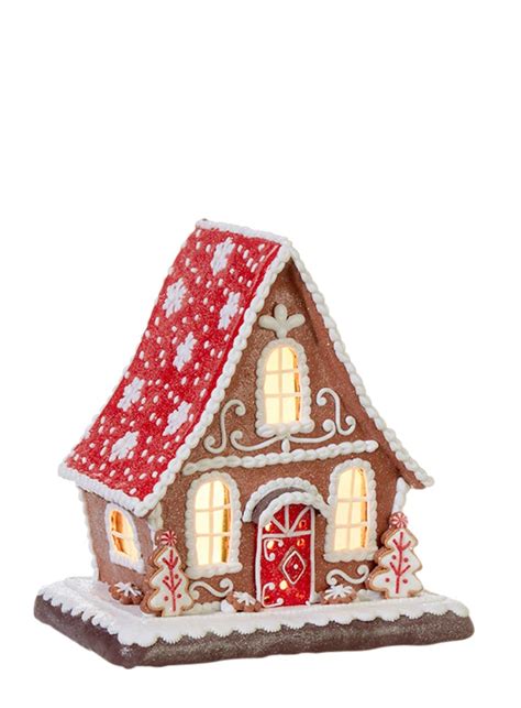 Gingerbread Snowflake House Led St Nicholas Christmas Cave