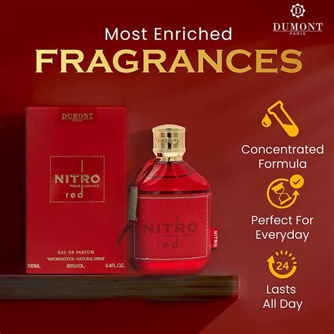 Nitro Red Edp 100ml 34oz By Dumont Paris Long Lasting Fruity