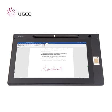 Signature Pad With Fingerprint Identification Ug101pro 手写签批 Ugee深圳友基