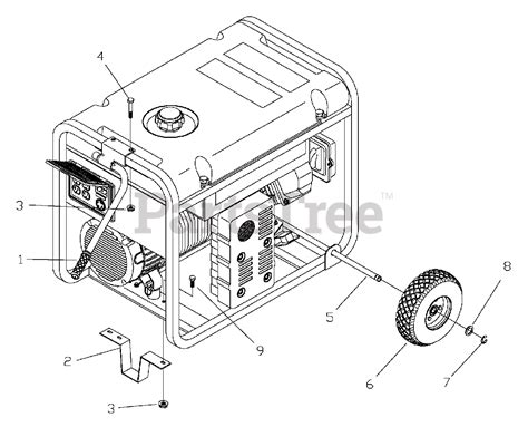 Troy Bilt 1924 2 Troy Bilt 3 550 Watt Portable Generator Wheel Kit