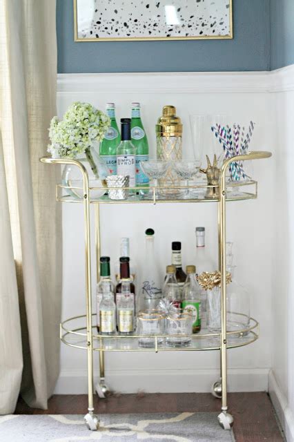 15 Delightful Comact Bar Cart Design Ideas For Small Spaces