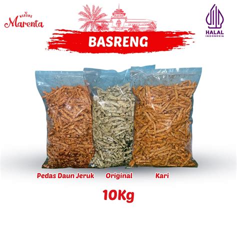 Jual Warung Marenta Basreng Pedas Daun Jeruk 1kg Bakso Goreng Keripik