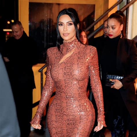 Kim Kardashian Wears Brave Nearly Naked Vintage Mugler Dress Marie Claire