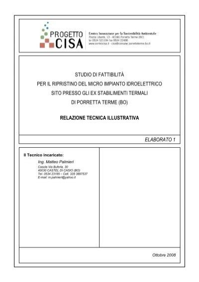 Relazione Tecnica Illustrativa Centro Cisa