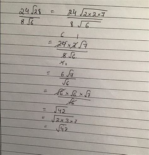 When ⁶16 is divided by ⁶2 the quotient in simplest form is ⁶8