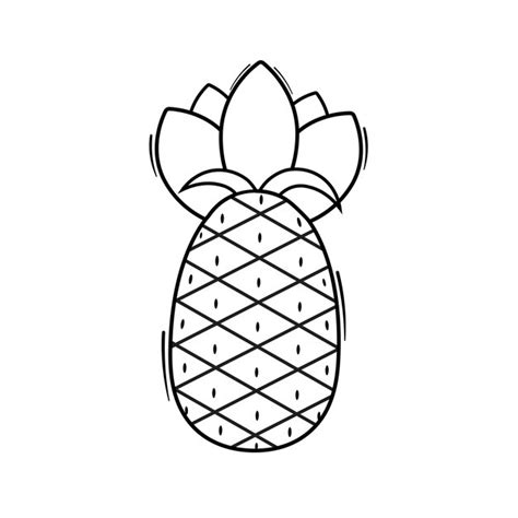 Premium Vector Silhouette Of Cute Pineapple Vector Illustration