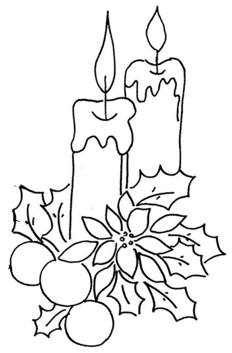 40+ Desenhos de Vela de Natal para colorir - Como fazer em casa
