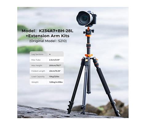 K F Concept Aluminum Tripod K A S Sinar Photo Digital Camera