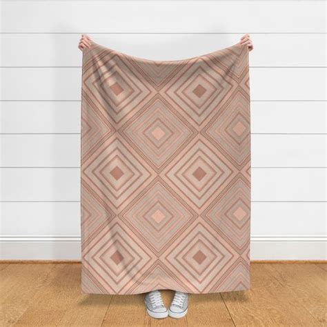 Lounge Striped Rhombus Big Scale Nude Fabric Spoonflower