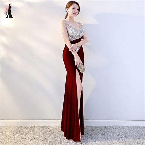 Js Prom Evening Dinner Gown Banquet Evening Dress Elegant Celebrity