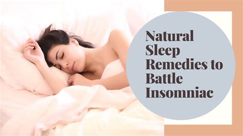 How To Cure Insomnia Naturally Youtube