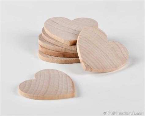 25 Wood Hearts Unfinished 1 5x1 5 Hearts Etsy