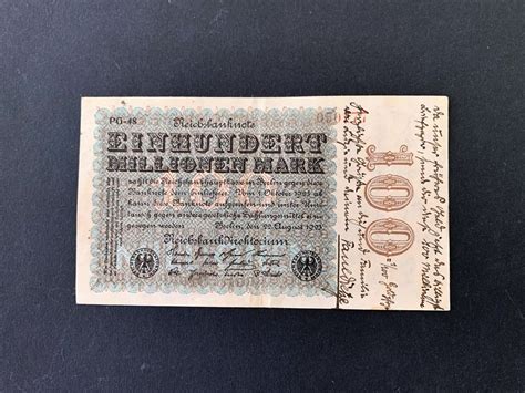 Reichsbanknote Millionen Mark Kaufen Auf Ricardo