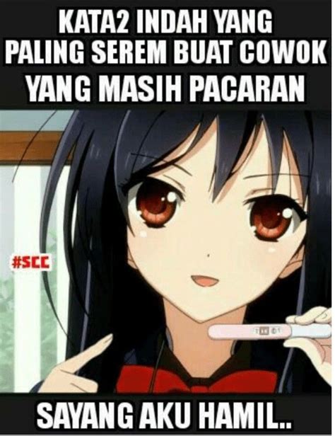 40 Meme Anime Lucu Indonesia Terkini Mymeku