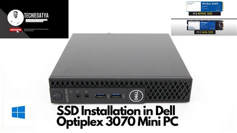 New M2 Nvme Ssd With Windows In Dell Optiplex 3070 Mini Pc Youtube