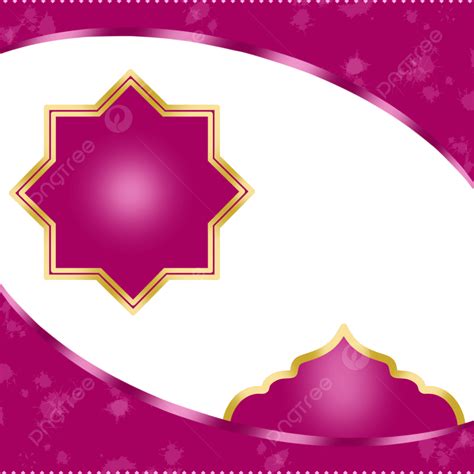 Twibbon Is A Red And Gold Border Islamic Theme With Splash Border