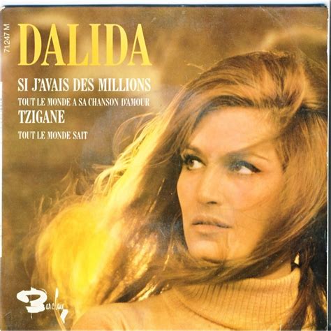 DISQUE 45 TOURS 17 Cm EP BIEM DALIDA SI J AVAIS DES MILLIONS