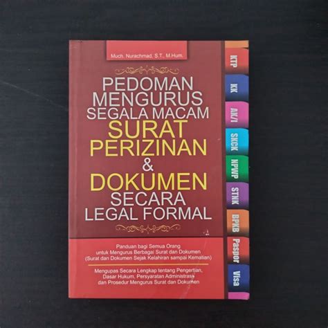 Jual Buku Hukum Pedoman Mengurus Segala Macam Surat Perizinan Dan