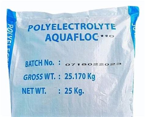 White Anionic Polyelectrolyte Powder Packaging Type Plastic Strong