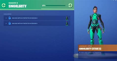 Fortnite Singolarità è Il Nome Della Skin Segreta Della Stagione 9