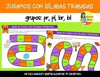 Juego S Labas Trabadas Spanish Blends Game By Multilingual Minds