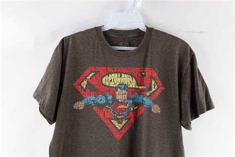 Dc Comics Dc Comics Distressed Superman Center Logo T Gem