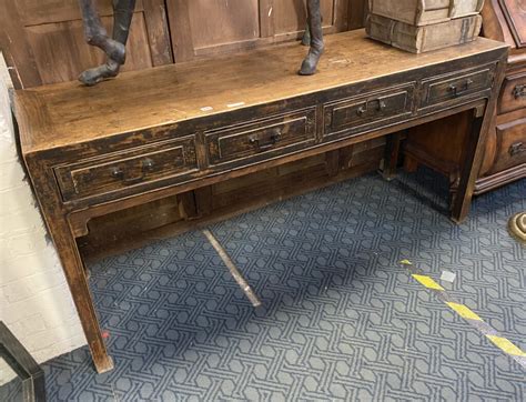 Chinese Drawer Hall Table Southgate Auction Rooms