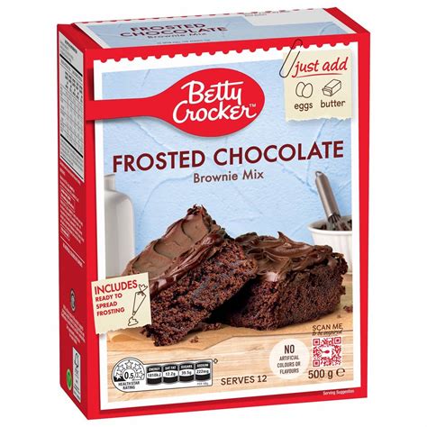 Betty Crocker Frosted Chocolate Brownie Mix Frosted Chocolate 500g