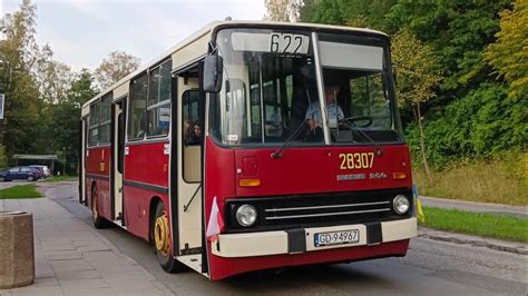 Przejazd Ikarus 260 linia 622 w Gdańsku YouTube