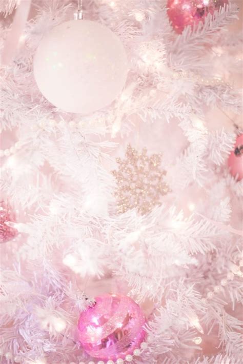 A Pretty And Pastel Christmas Pink Christmas Decorations Pink