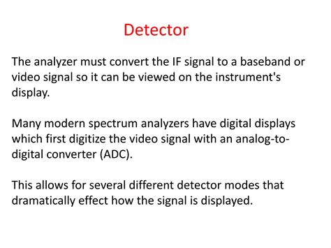 Spectrum Analyzer Ppt