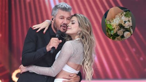 Marcelo Tinelli le regaló un ramo de rosas a Milett Figueroa Caras