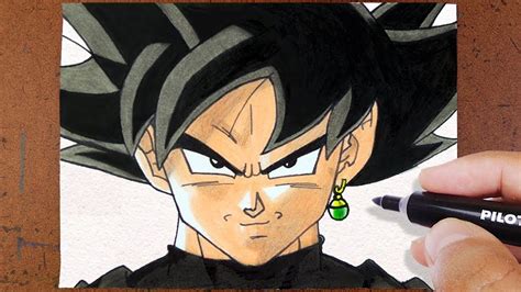 Como Desenhar Goku Black Dragon Ball Super Colorindo Desenhos Famosos