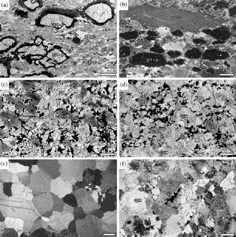 Microphotographs Of Representative Microstructures Of Ronda Mafic