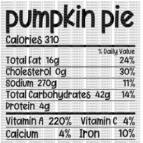 Pumpkin Pie Nutrition Facts – Seamingly Perfect