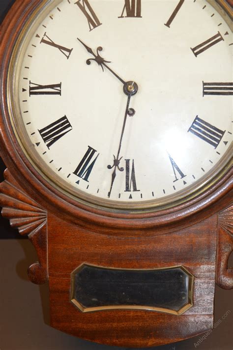 Antiques Atlas Fine Drop Dial Fusee Wall Clock C1880